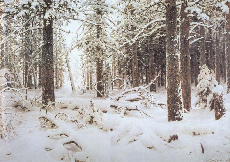 Ivan Shishkin Winter Sweden oil painting art